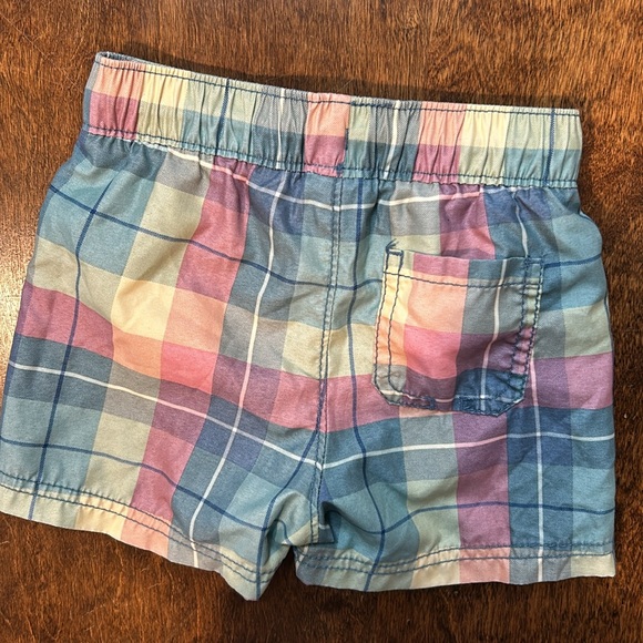 Old Navy Boys Plaid Swim Trunks - Swimsuit Shorts with Elastic Waistband - Picture 7 of 13
